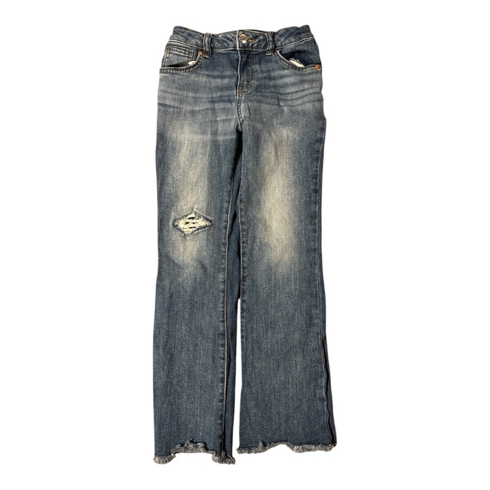 Cat and Jack Jeans Girls distressed condition Size 8 - Picture 1 of 2